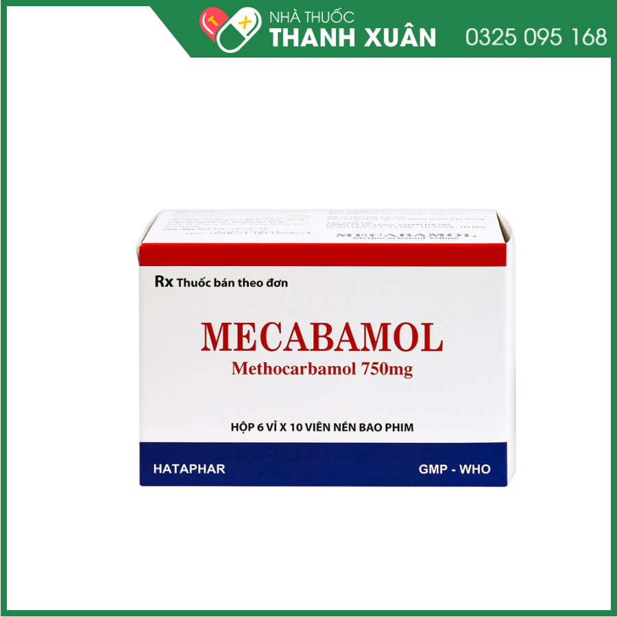Mecabamol 750mg trị bệnh lý về xương khớp cấp tính do co thắt cơ vân